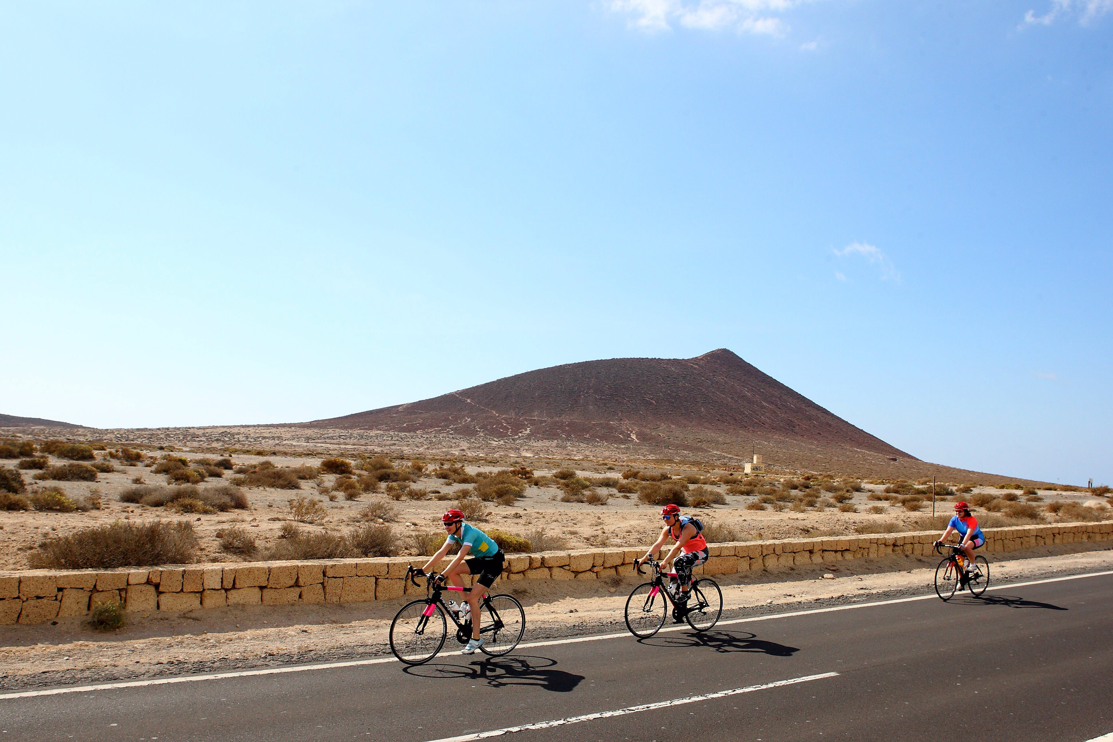 cycling-tenerife-three-up-the-hill-me-at-the-front